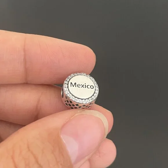 Pandora Mexico Flag Charm Flag Bead Charm Travel Charm - Picture 5 of 8